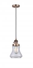  201CSW-AC-G192 - Bellmont - 1 Light - 6 inch - Antique Copper - Cord hung - Mini Pendant