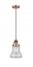  201CSW-AC-G194 - Bellmont - 1 Light - 6 inch - Antique Copper - Cord hung - Mini Pendant