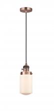 Innovations Lighting 201CSW-AC-G311 - Dover - 1 Light - 5 inch - Antique Copper - Cord hung - Mini Pendant