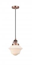 Innovations Lighting 201CSW-AC-G531 - Oxford - 1 Light - 7 inch - Antique Copper - Cord hung - Mini Pendant
