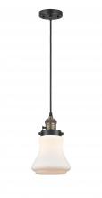 Innovations Lighting 201CSW-BAB-G191 - Bellmont - 1 Light - 6 inch - Black Antique Brass - Cord hung - Mini Pendant