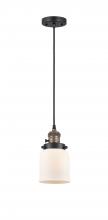 Innovations Lighting 201CSW-BAB-G51 - Bell - 1 Light - 5 inch - Black Antique Brass - Cord hung - Mini Pendant