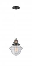 Innovations Lighting 201CSW-BAB-G534 - Oxford - 1 Light - 7 inch - Black Antique Brass - Cord hung - Mini Pendant