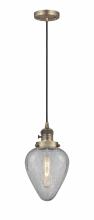  201CSW-BB-G165 - Geneseo - 1 Light - 7 inch - Brushed Brass - Cord hung - Mini Pendant