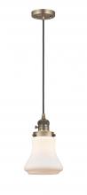 Innovations Lighting 201CSW-BB-G191 - Bellmont - 1 Light - 6 inch - Brushed Brass - Cord hung - Mini Pendant