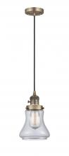  201CSW-BB-G192 - Bellmont - 1 Light - 6 inch - Brushed Brass - Cord hung - Mini Pendant