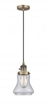  201CSW-BB-G194 - Bellmont - 1 Light - 6 inch - Brushed Brass - Cord hung - Mini Pendant