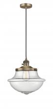 Innovations Lighting 201CSW-BB-G544 - Oxford - 1 Light - 12 inch - Brushed Brass - Cord hung - Mini Pendant