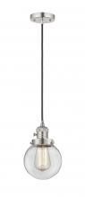 Innovations Lighting 201CSW-PN-G202-6 - Beacon - 1 Light - 6 inch - Polished Nickel - Cord hung - Mini Pendant