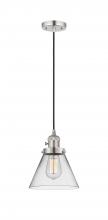Innovations Lighting 201CSW-PN-G42 - Cone - 1 Light - 8 inch - Polished Nickel - Cord hung - Mini Pendant