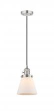 Innovations Lighting 201CSW-PN-G61 - Cone - 1 Light - 6 inch - Polished Nickel - Cord hung - Mini Pendant