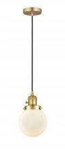 Innovations Lighting 201CSW-SG-G201-6 - Beacon - 1 Light - 6 inch - Satin Gold - Cord hung - Mini Pendant