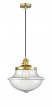 Innovations Lighting 201CSW-SG-G544 - Oxford - 1 Light - 12 inch - Satin Gold - Cord hung - Mini Pendant