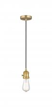 Innovations Lighting 201CSW-SG - Bare Bulb - 1 Light - 3 inch - Satin Gold - Cord hung - Mini Pendant