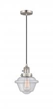 Innovations Lighting 201CSW-SN-G534 - Oxford - 1 Light - 7 inch - Brushed Satin Nickel - Cord hung - Mini Pendant