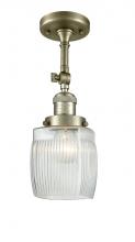  201F-AB-G302 - Colton - 1 Light - 6 inch - Antique Brass - Semi-Flush Mount