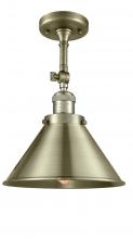  201F-AB-M10-AB - Briarcliff - 1 Light - 10 inch - Antique Brass - Semi-Flush Mount