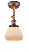  201FBP-ACBK-G171 - Fulton - 1 Light - 7 inch - Antique Copper - Semi-Flush Mount