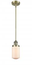  201S-AB-G311-LED - Dover - 1 Light - 5 inch - Antique Brass - Stem Hung - Mini Pendant