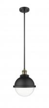  201S-BAB-HFS-82-BK - Hampden - 1 Light - 9 inch - Black Antique Brass - Stem Hung - Mini Pendant