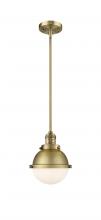  201S-BB-HFS-61-BB-LED - Hampden - 1 Light - 7 inch - Brushed Brass - Stem Hung - Mini Pendant