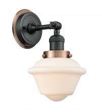  203BK-BPAC-HRAC-G531 - Oxford - 1 Light - 8 inch - Matte Black - Sconce