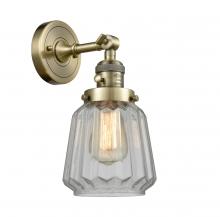  203SW-AB-G142 - Chatham - 1 Light - 7 inch - Antique Brass - Sconce