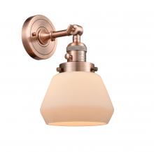 Innovations Lighting 203SW-AC-G171 - Fulton - 1 Light - 7 inch - Antique Copper - Sconce