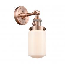 Innovations Lighting 203SW-AC-G311 - Dover - 1 Light - 5 inch - Antique Copper - Sconce