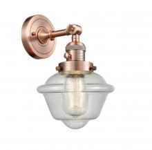  203SW-AC-G534 - Oxford - 1 Light - 8 inch - Antique Copper - Sconce