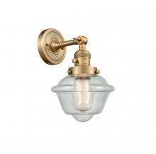  203SW-BB-G534 - Oxford - 1 Light - 8 inch - Brushed Brass - Sconce