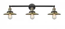 Innovations Lighting 205-BAB-M4 - Railroad - 3 Light - 32 inch - Black Antique Brass - Bath Vanity Light