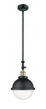  206-BAB-HFS-84-BK - Hampden - 1 Light - 9 inch - Black Antique Brass - Stem Hung - Mini Pendant