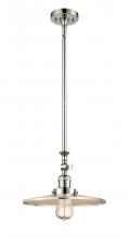  206-PN-MFR-PN-12 - Appalachian - 1 Light - 12 inch - Polished Nickel - Stem Hung - Mini Pendant