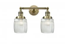  208-AB-G302 - Colton - 2 Light - 16 inch - Antique Brass - Bath Vanity Light