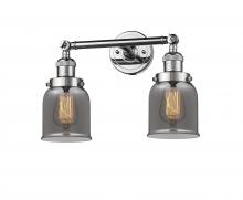  208-PC-G53 - Bell - 2 Light - 16 inch - Polished Chrome - Bath Vanity Light