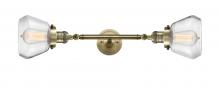  208L-AB-G172 - Fulton - 2 Light - 7 inch - Antique Brass - Bath Vanity Light