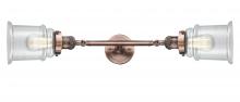  208L-AC-G182 - Canton - 2 Light - 6 inch - Antique Copper - Bath Vanity Light