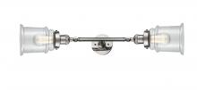  208L-PN-G182 - Canton - 2 Light - 6 inch - Polished Nickel - Bath Vanity Light