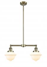  209-AB-G531 - Oxford - 2 Light - 24 inch - Antique Brass - Stem Hung - Island Light