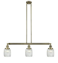  213-AB-G302 - Colton - 3 Light - 38 inch - Antique Brass - Stem Hung - Island Light