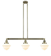  213-AB-G531 - Oxford - 3 Light - 40 inch - Antique Brass - Stem Hung - Island Light