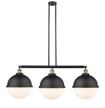  213-BAB-HFS-121-BK - Hampden - 3 Light - 45 inch - Black Antique Brass - Stem Hung - Island Light