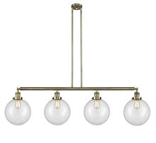  214-AB-G202-10 - Beacon - 4 Light - 54 inch - Antique Brass - Stem Hung - Island Light