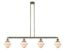  214-AB-G531 - Oxford - 4 Light - 52 inch - Antique Brass - Stem Hung - Island Light