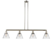  214-PN-G42 - Cone - 4 Light - 52 inch - Polished Nickel - Stem Hung - Island Light