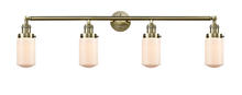  215-AB-G311 - Dover - 4 Light - 43 inch - Antique Brass - Bath Vanity Light