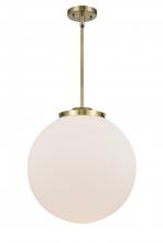  221-1S-AB-G201-16 - Beacon - 1 Light - 16 inch - Antique Brass - Cord hung - Pendant