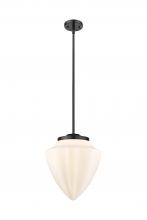  221-1S-BK-G661-12 - Beacon - 1 Light - 16 inch - Matte Black - Cord hung - Pendant