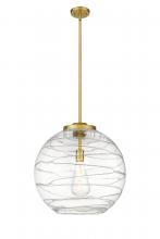 Innovations Lighting 221-1S-SG-G1213-18 - Athens Deco Swirl - 1 Light - 18 inch - Satin Gold - Cord hung - Pendant